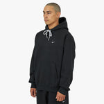 Nike Solo Swoosh Fleece Pullover Hoodie Black / White 2
