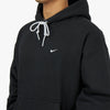 Nike Solo Swoosh Fleece Pullover Hoodie Black / White 4