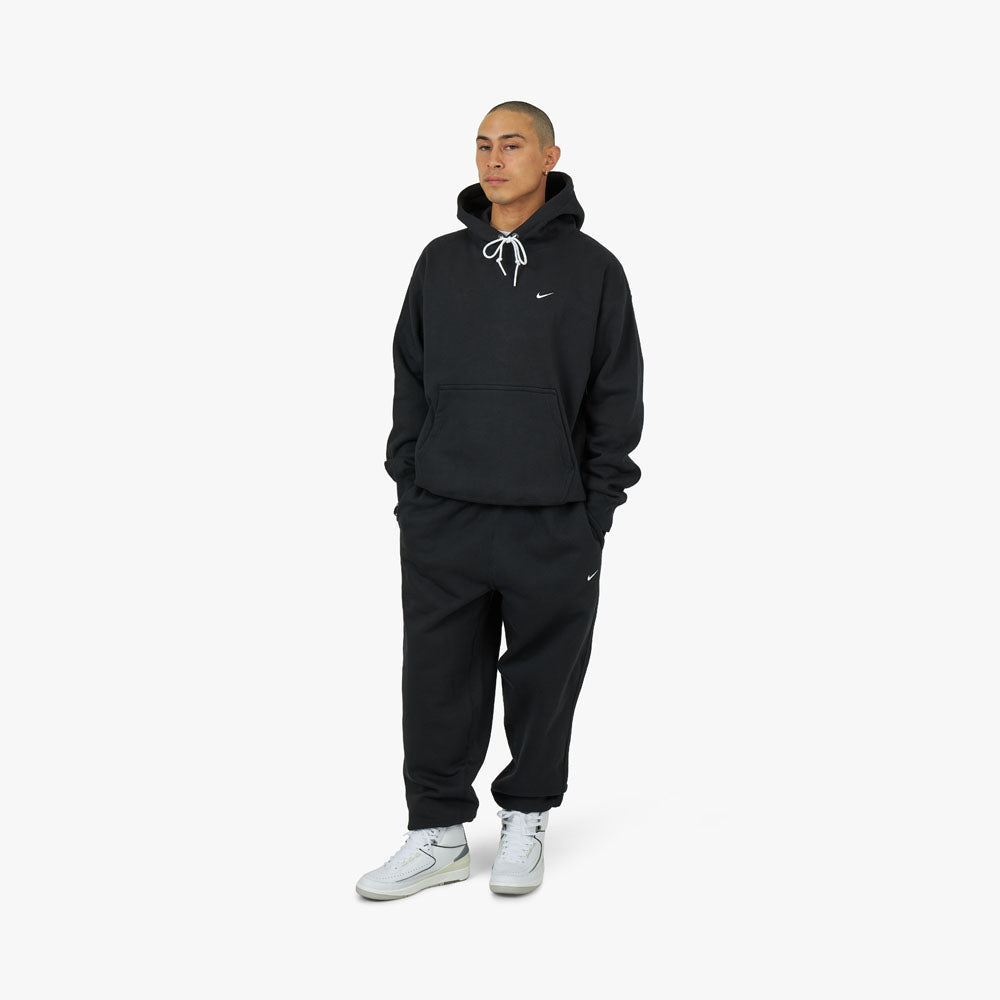 Nike Solo Swoosh Fleece Pants Black White Livestock