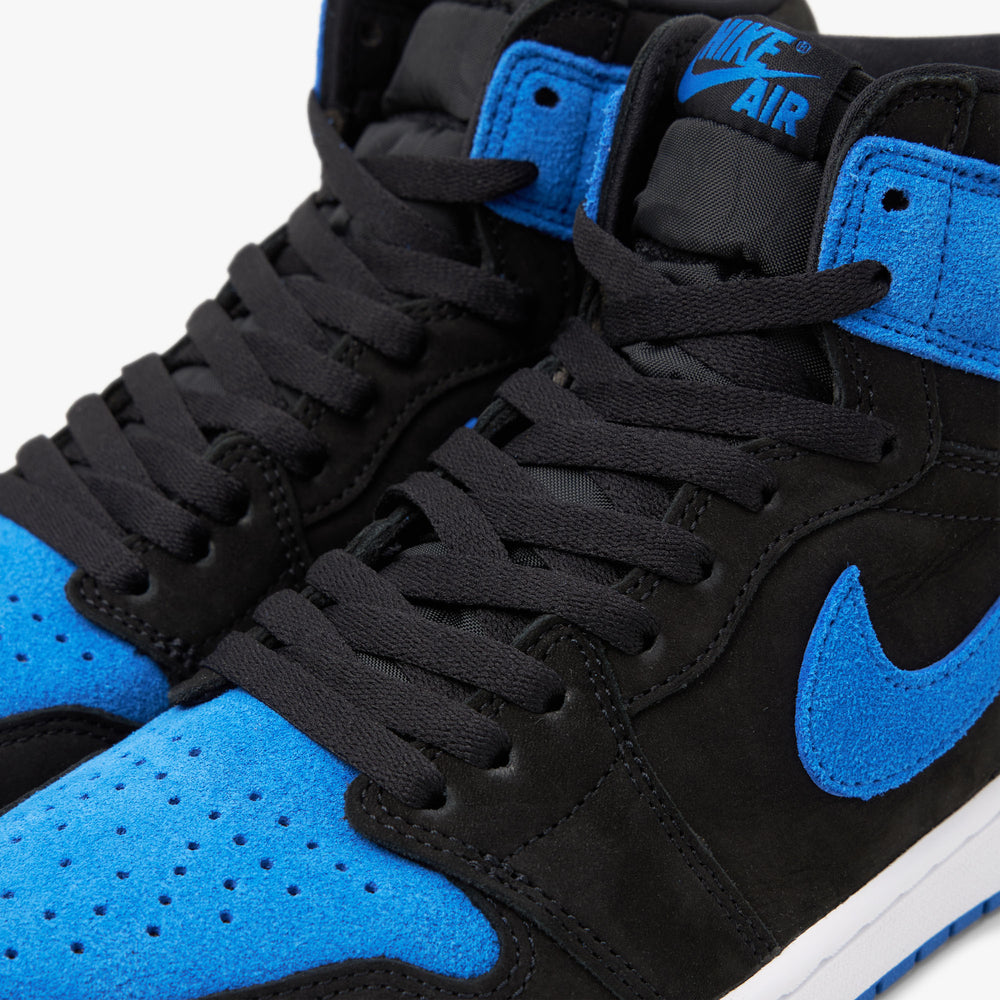 Jordan 1 retro black and blue discount