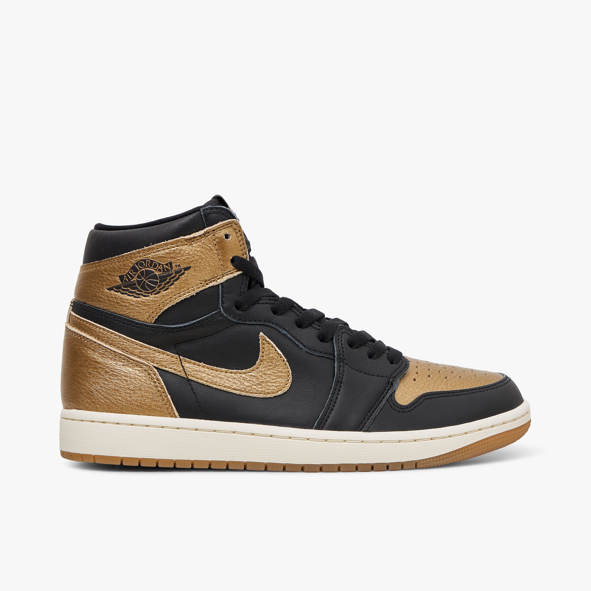 Air Jordan 1 Retro High Og Black metallic Gold 7
