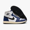 Jordan 1 Rétro High OG Blanc / Noir / Gris neutre - Bleu royal profond   2