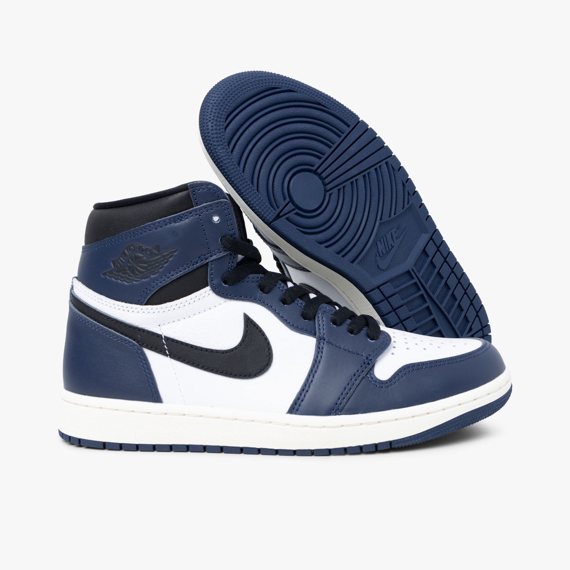 Navy blue and white 1s on sale