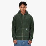 Fucking Awesome Corduroy Zip-Up Hoodie / Green 1