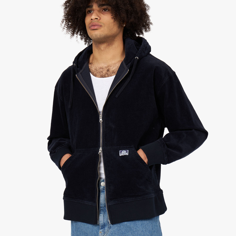 Fucking Awesome Corduroy Zip Hoodie Navy Livestock