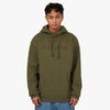 Fucking Awesome Outline Stamp Pullover Hoodie / Olive 1