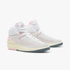 Jordan 2 Rétro Femmes Sommet Blanc / Rouge Gym - «Soft Pink» Moyen - High Top  3