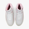 Jordan Women's 2 Retro Summit White / Gym Red - Medium Soft Pink - High Top  5