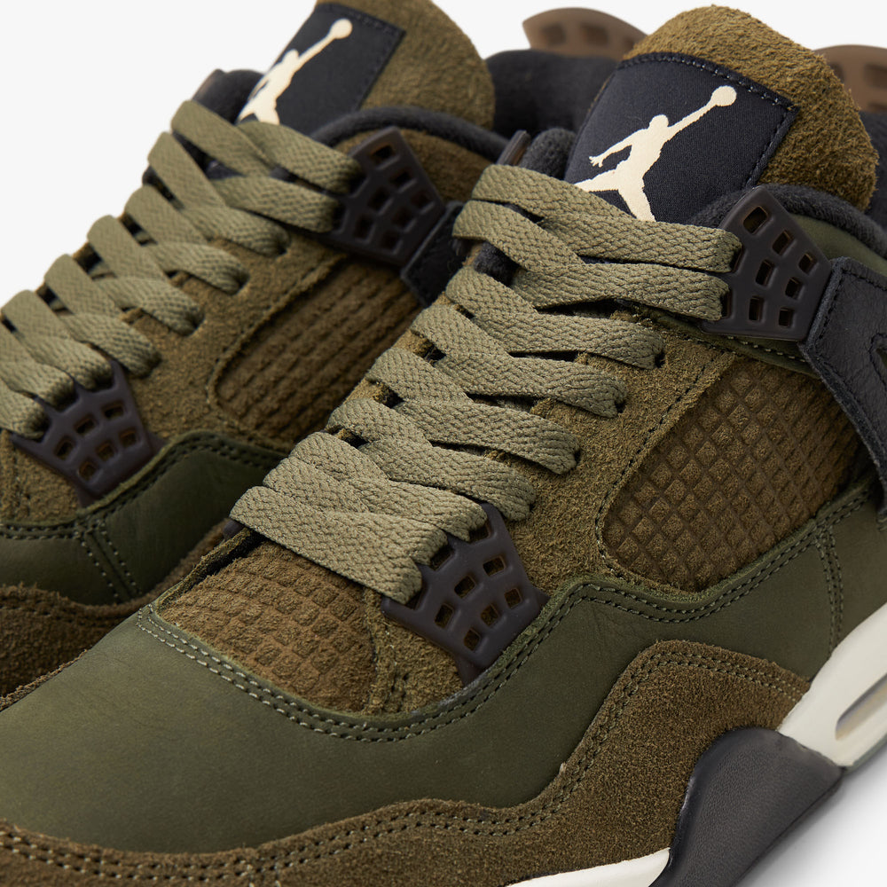 Jordan retro online 4 olive green