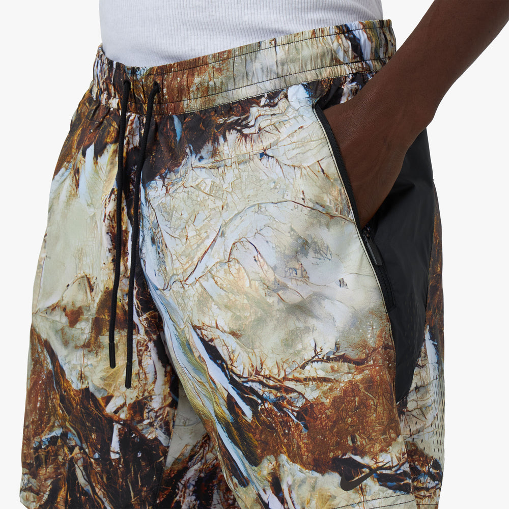 Nike NOCTA Run Short Solid Black Multi Color Black Livestock
