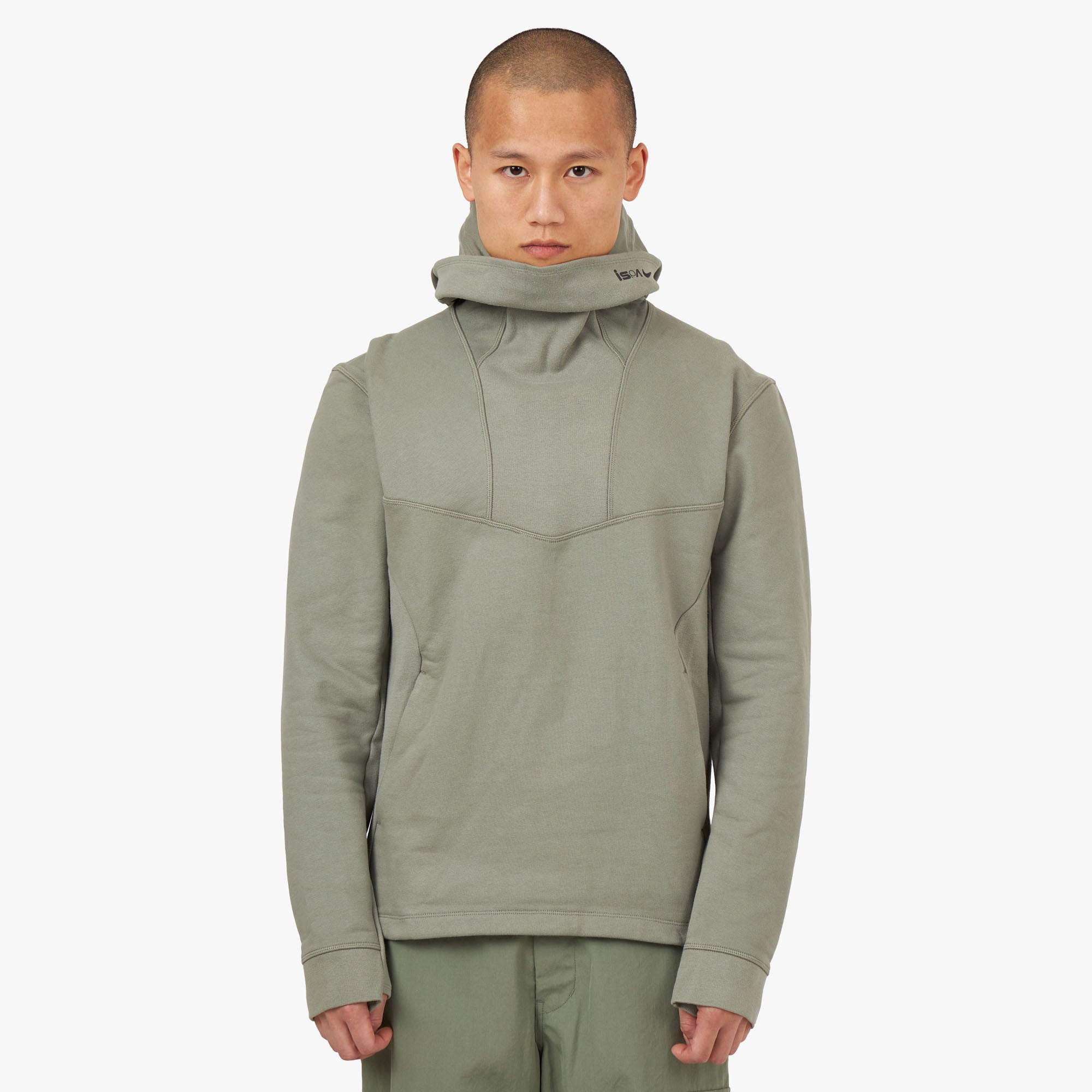 Nike ISPA Pullover Hoodie Dark Stucco / Dark Stucco - Opti Yellow 1