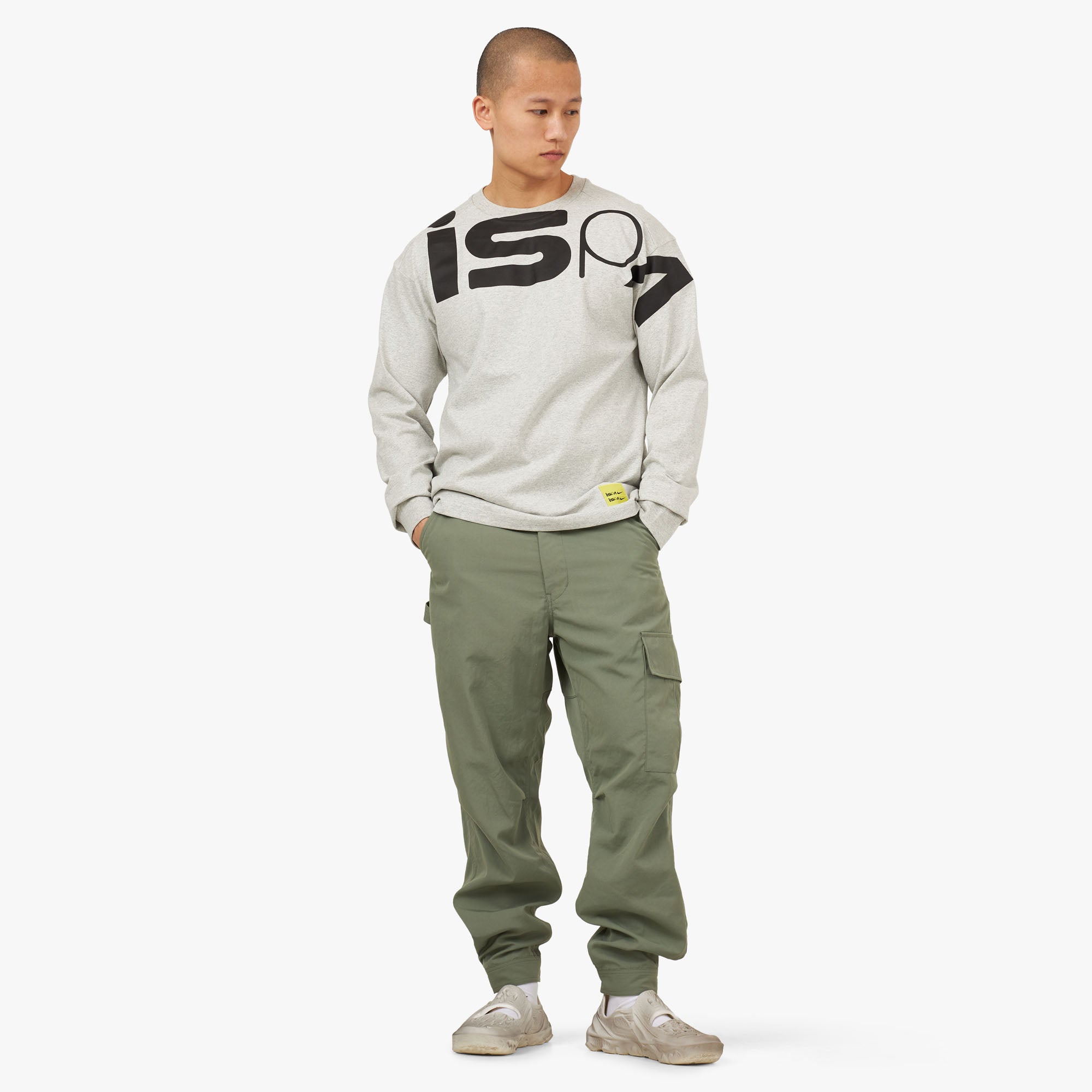 Nike ISPA Long Sleeve Top Grey Heather / Black – Livestock