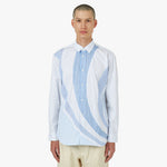 COMME des GARÇONS SHIRT Poplin Stripe Shirt Blue / Multi 1