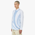 COMME des GARÇONS SHIRT Poplin Stripe Shirt Blue / Multi 2