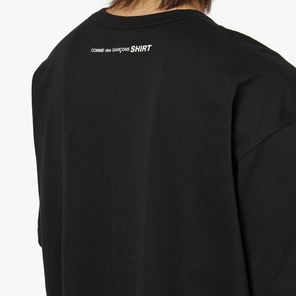 COMME des GARCONS SHIRT Logo T shirt Black Livestock