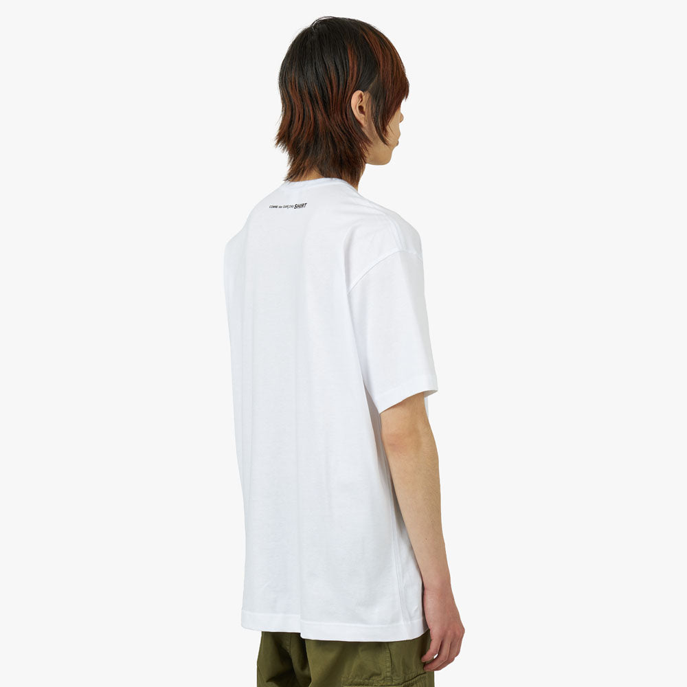 Comme des garcons tee shirt blanc clearance