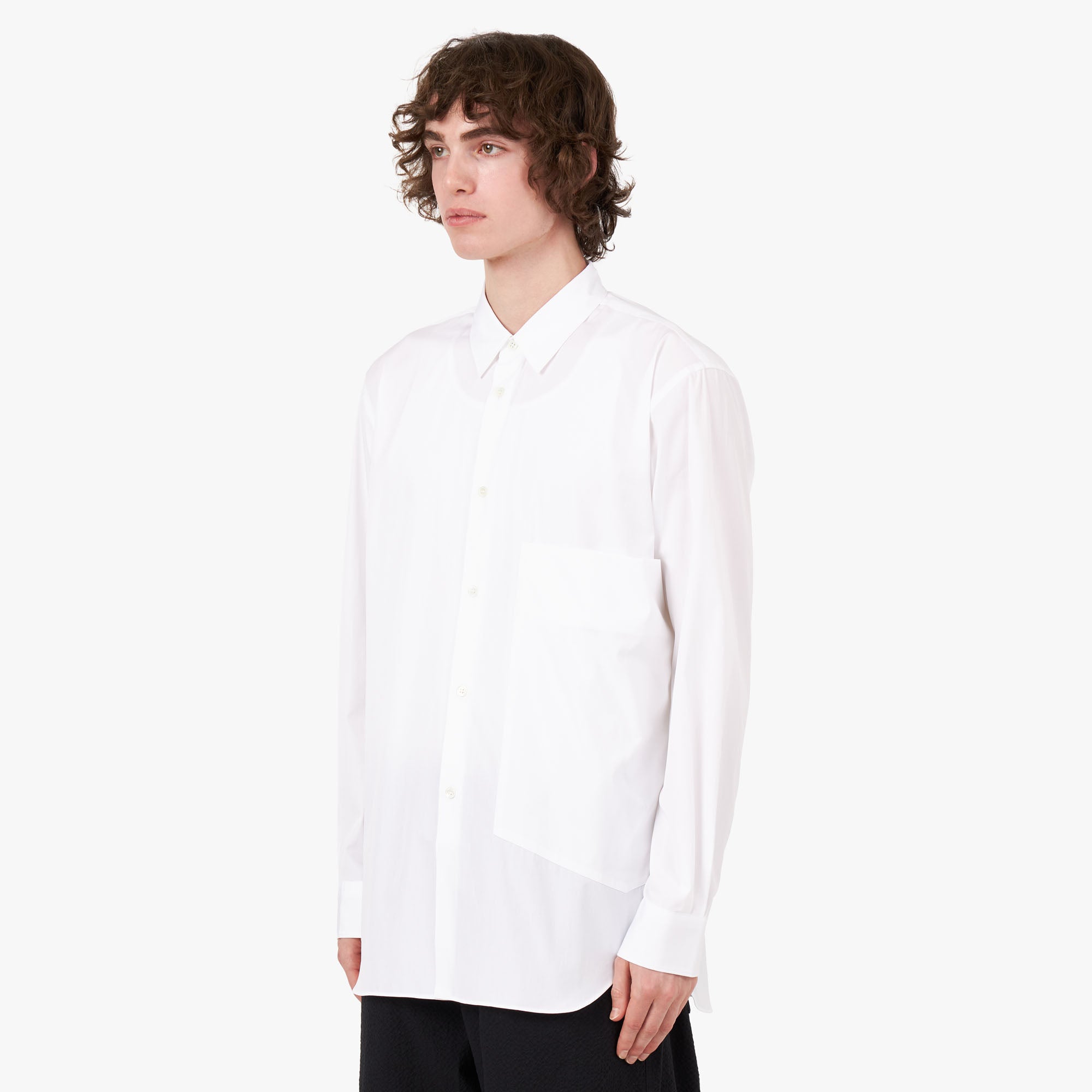 Comme des garcons white button up online