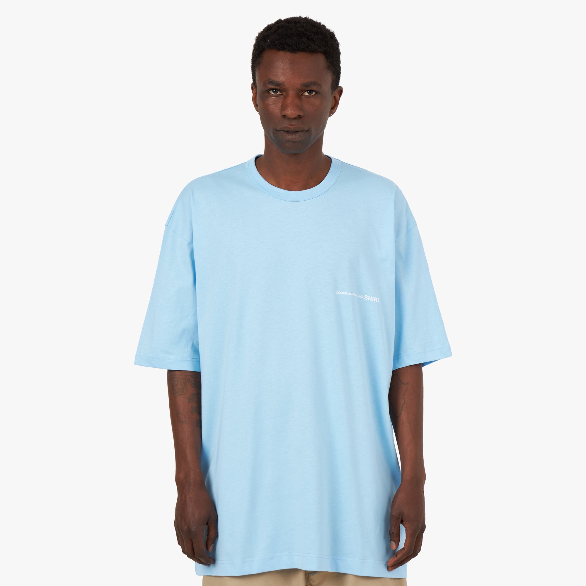 COMME des GARÇONS SHIRT T-shirt Cotton / Blue 1