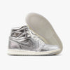 Jordan Women's 1 Retro High OG Metallic Silver / Photon Dust - Sail - High Top  2