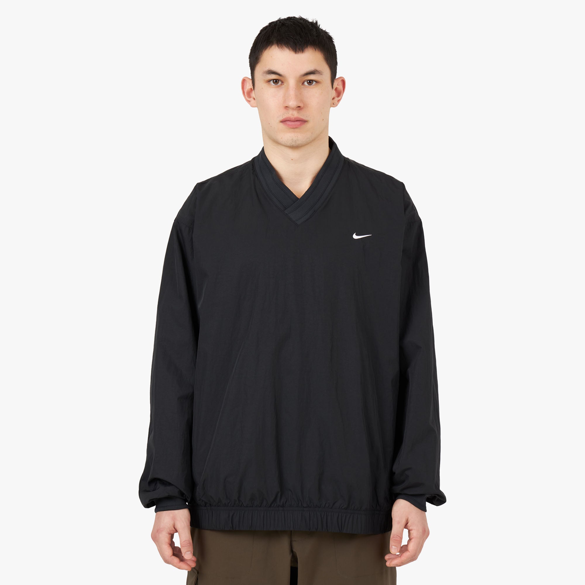 Nike Solo Swoosh Windshirt Black / White 1