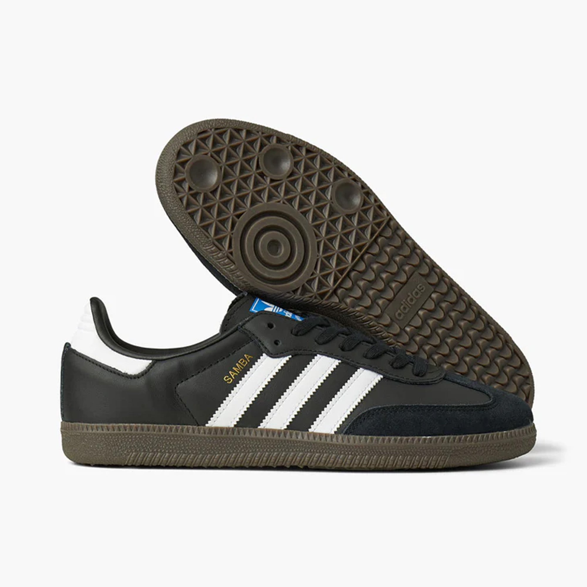 Adidas samba og white black sales