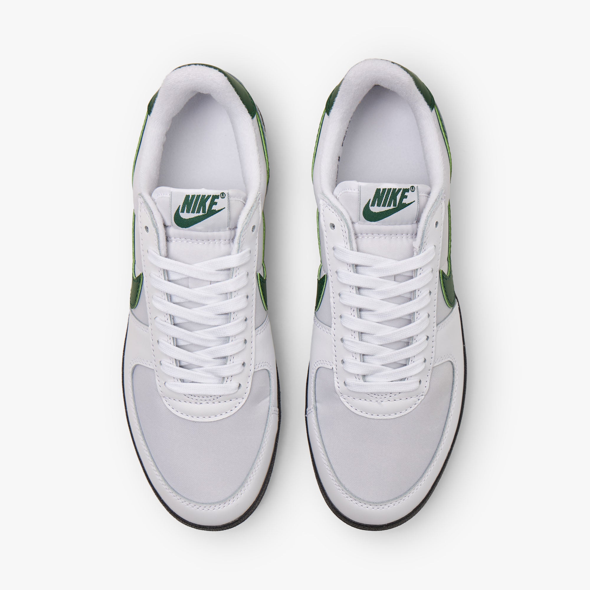 Nike shoes white and green discount