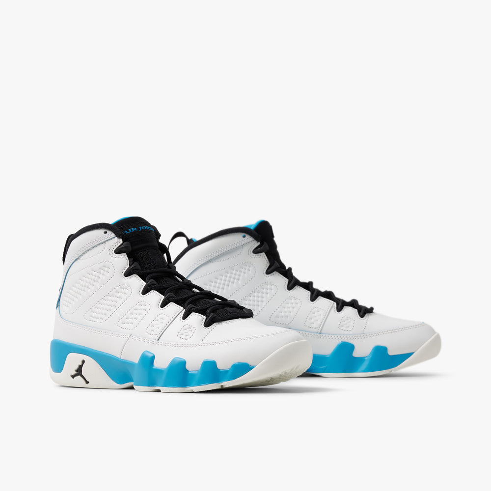 Air Jordan 9 Retro Summit White black dk Powder Blue 9.5