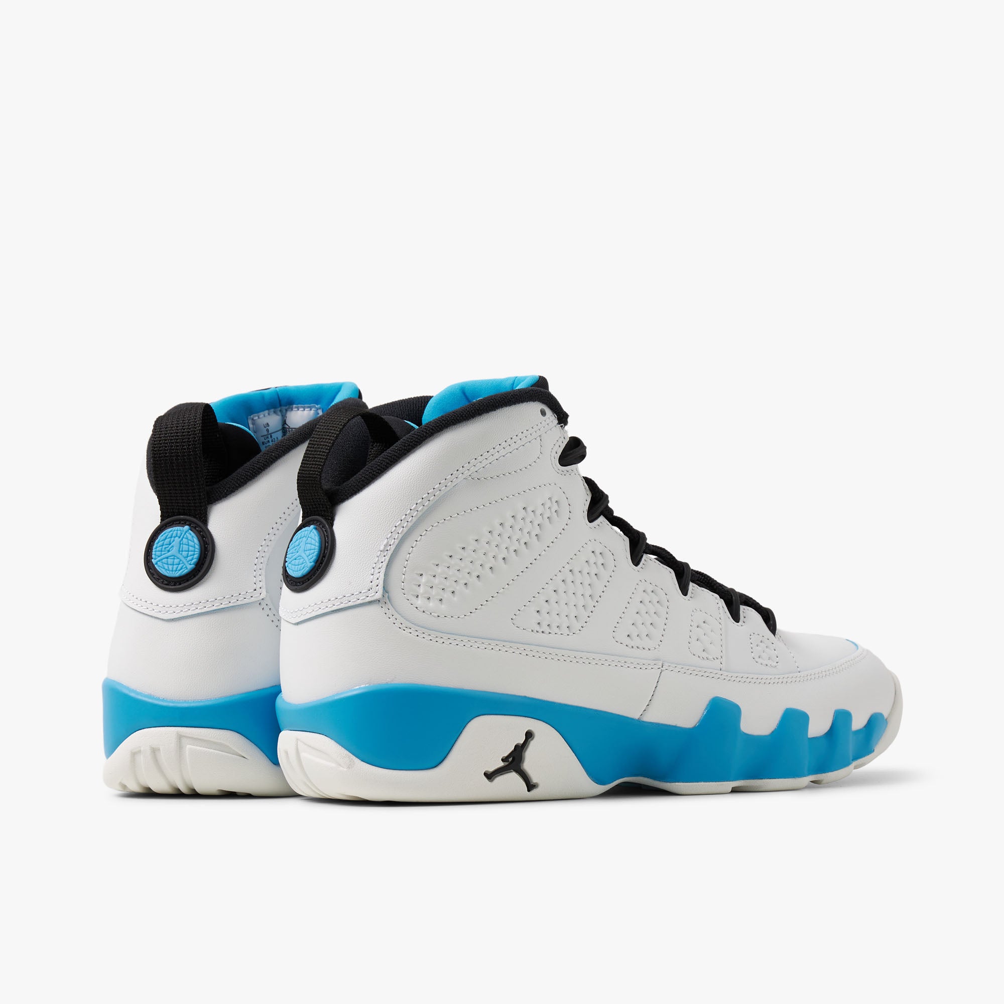Jordan 9 Retro Summit White Black Dark Powder Blue Livestock