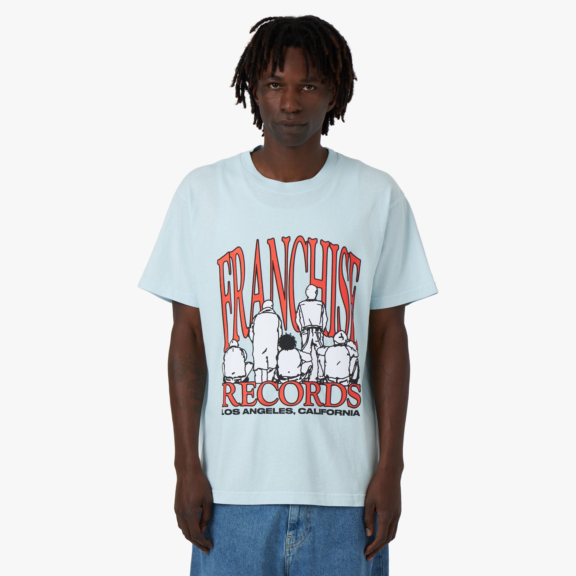 Franchise West Coast Eclecticism T shirt Baby Blue Livestock
