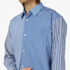 COMME des GARÇONS SHIRT Striped Poplin Shape 5 / Blue 4