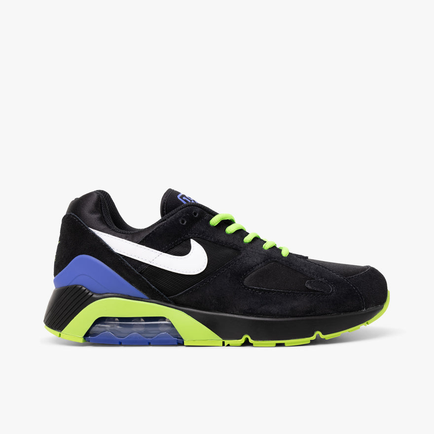 Nike Air Max 180 Black White Action Green Livestock