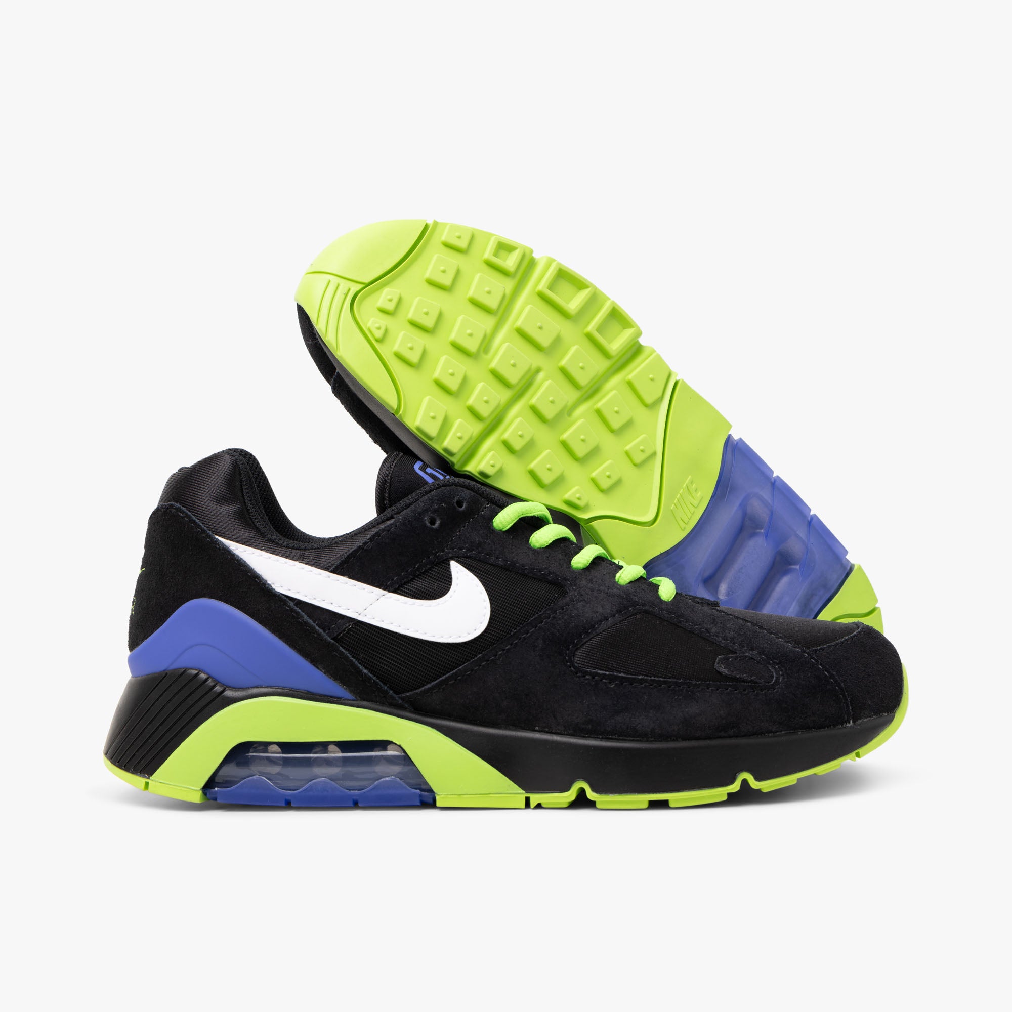 Nike Air Max 180 Noir Blanc Action Green