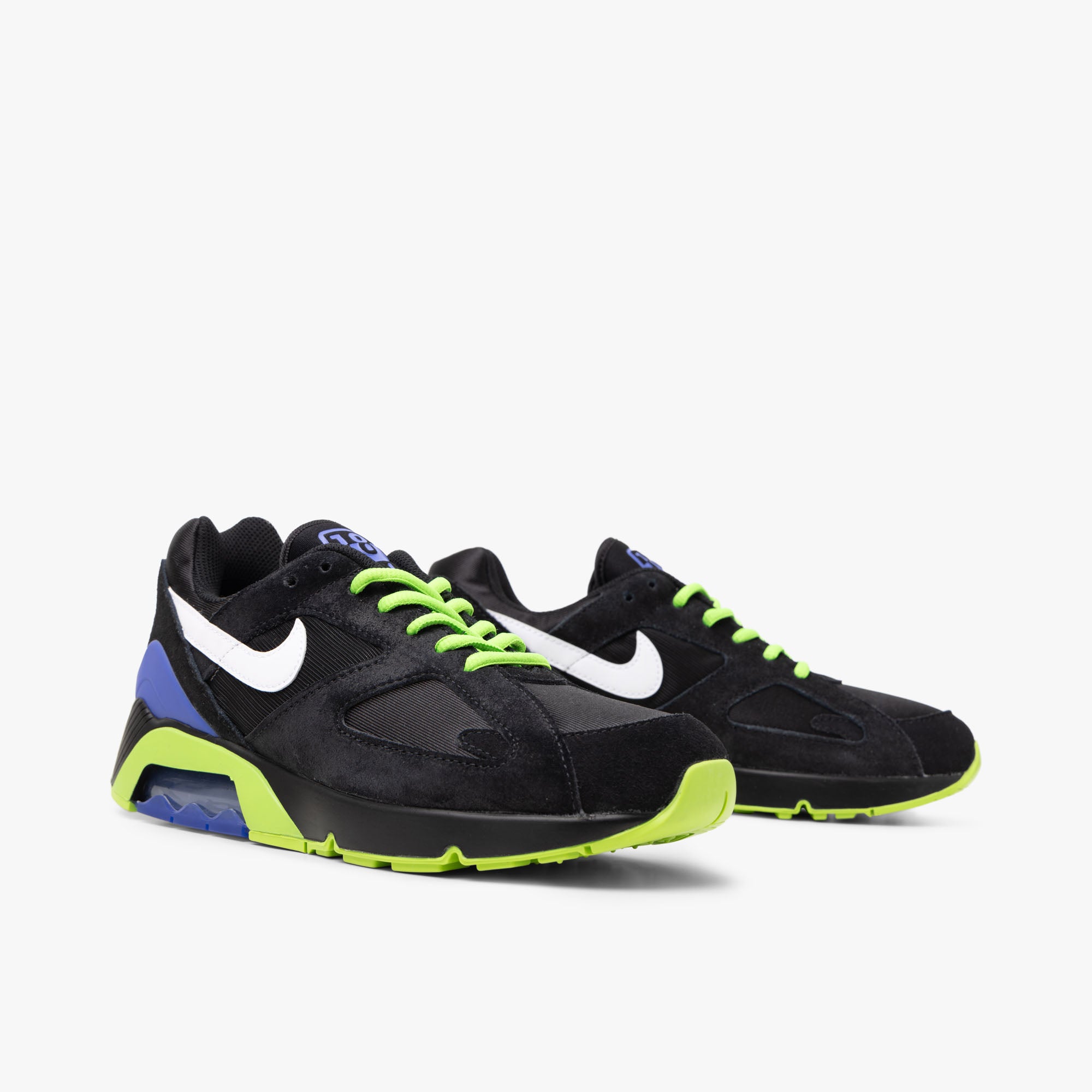 Nike Air Max 180 Black White Action Green