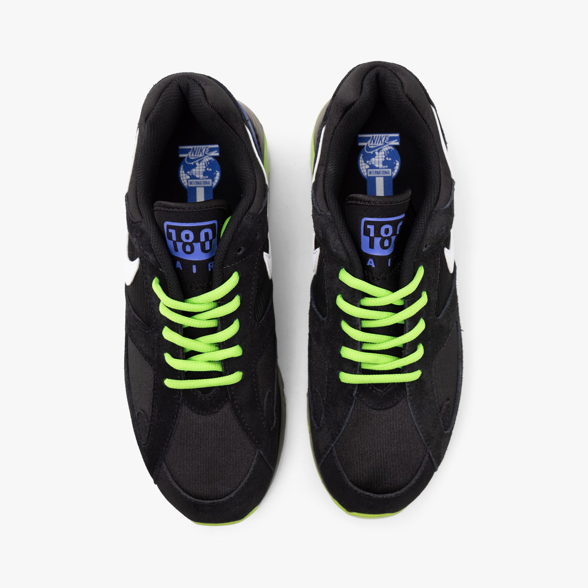 Nike Air Max 180 Black White Action Green Livestock