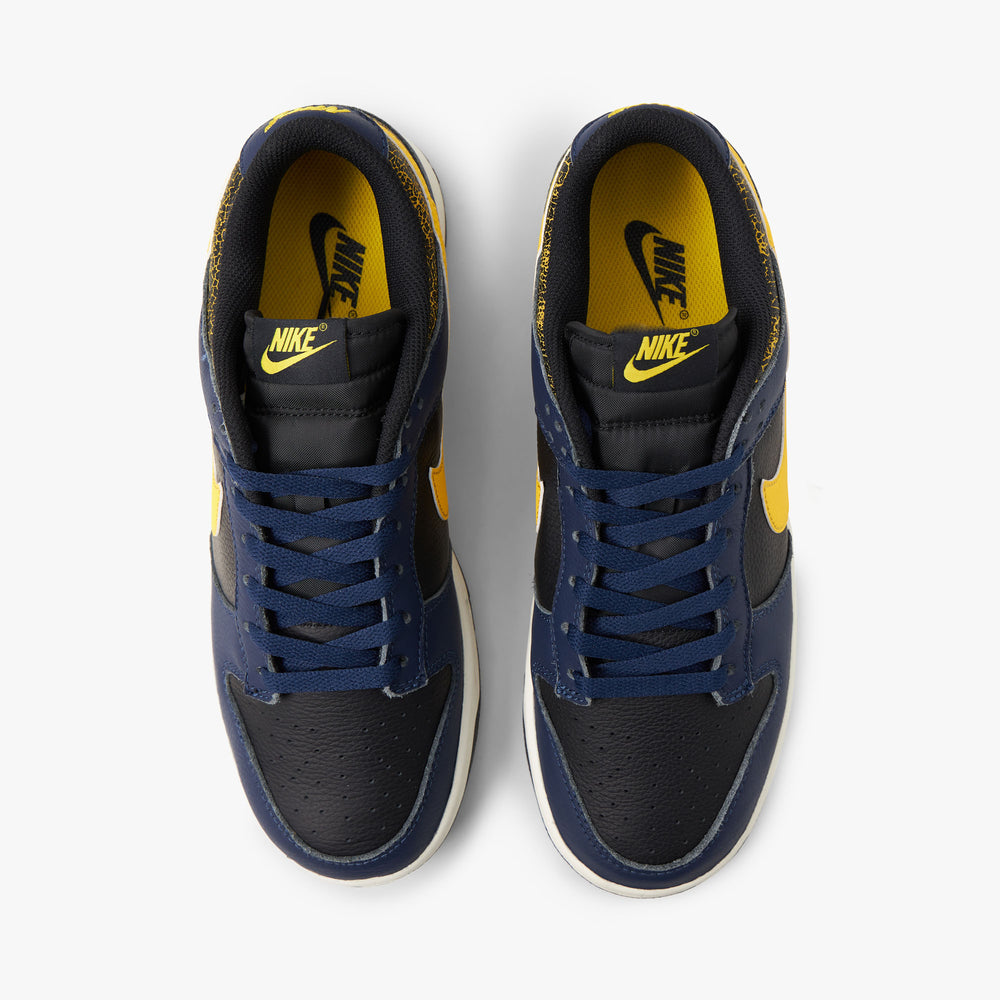 Nike Dunk Low Vintage Black / Tour Yellow - Midnight Navy