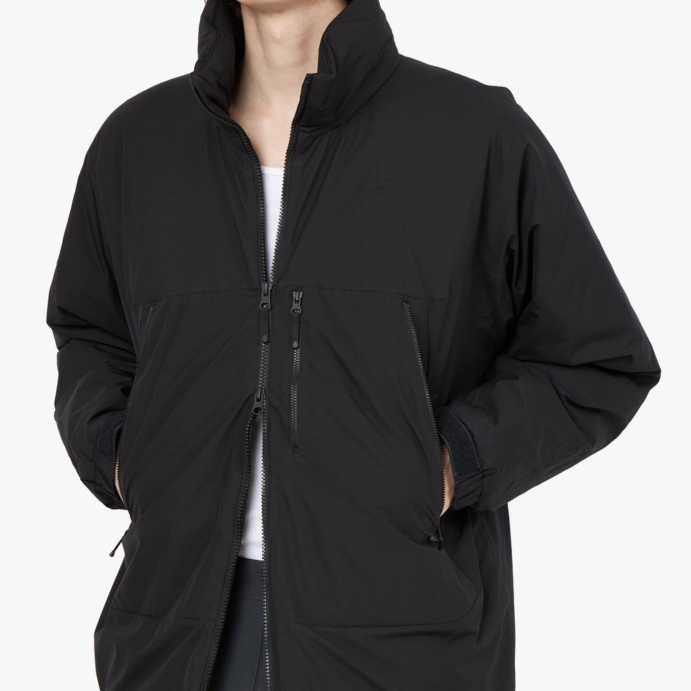 Goldwin GORE TEX Windstopper Puffy Mil Jacket Black Livestock