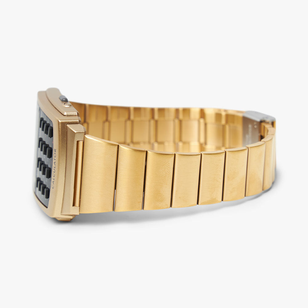Gold casio calculator watch on sale