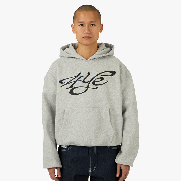 4YE Signature Rhinestone Hoodie Light Heather Grey 1