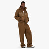 4YE Signature Logo Zip Hoodie Brun / Beige 6