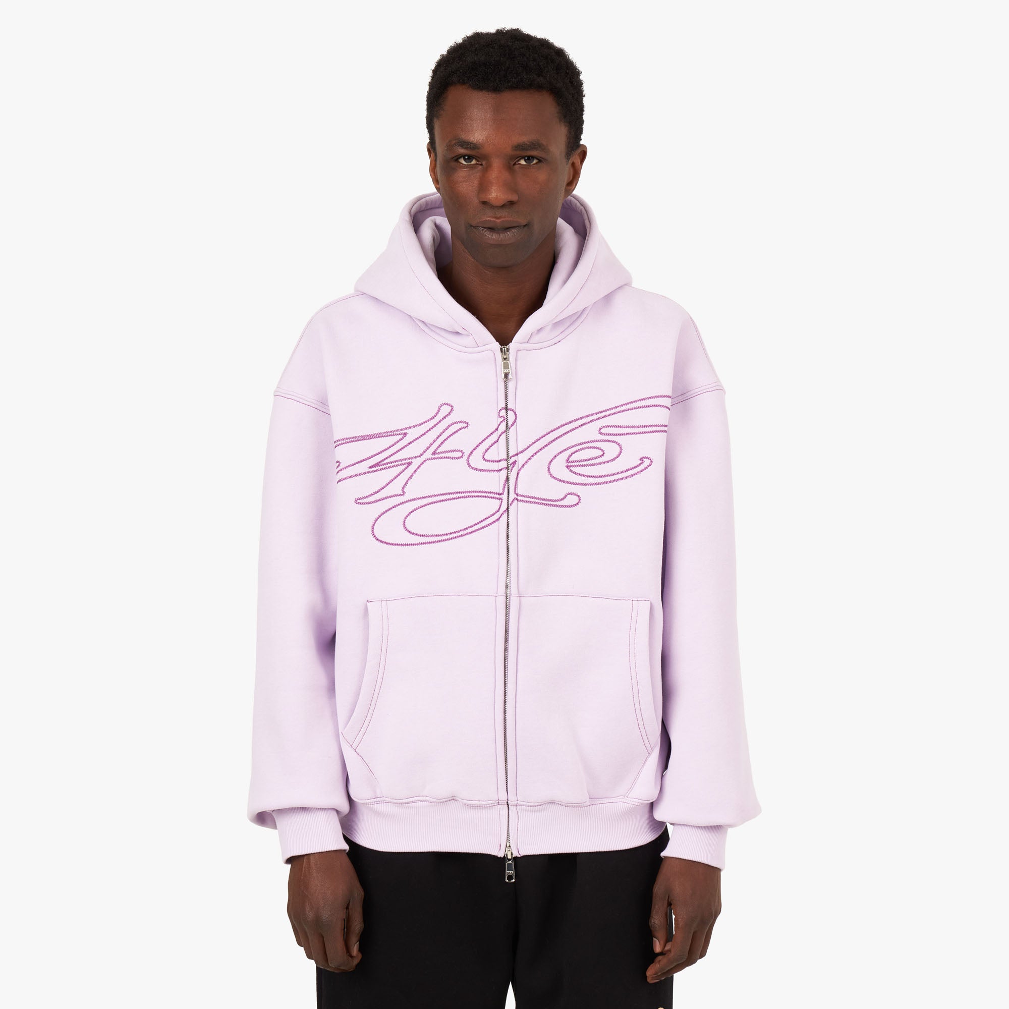 4YE Signature Logo Zip Hoodie Lavender / Purple 1