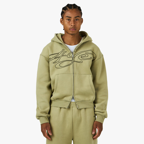 4YE Signature Zip Hoodie Sage / Black – Livestock