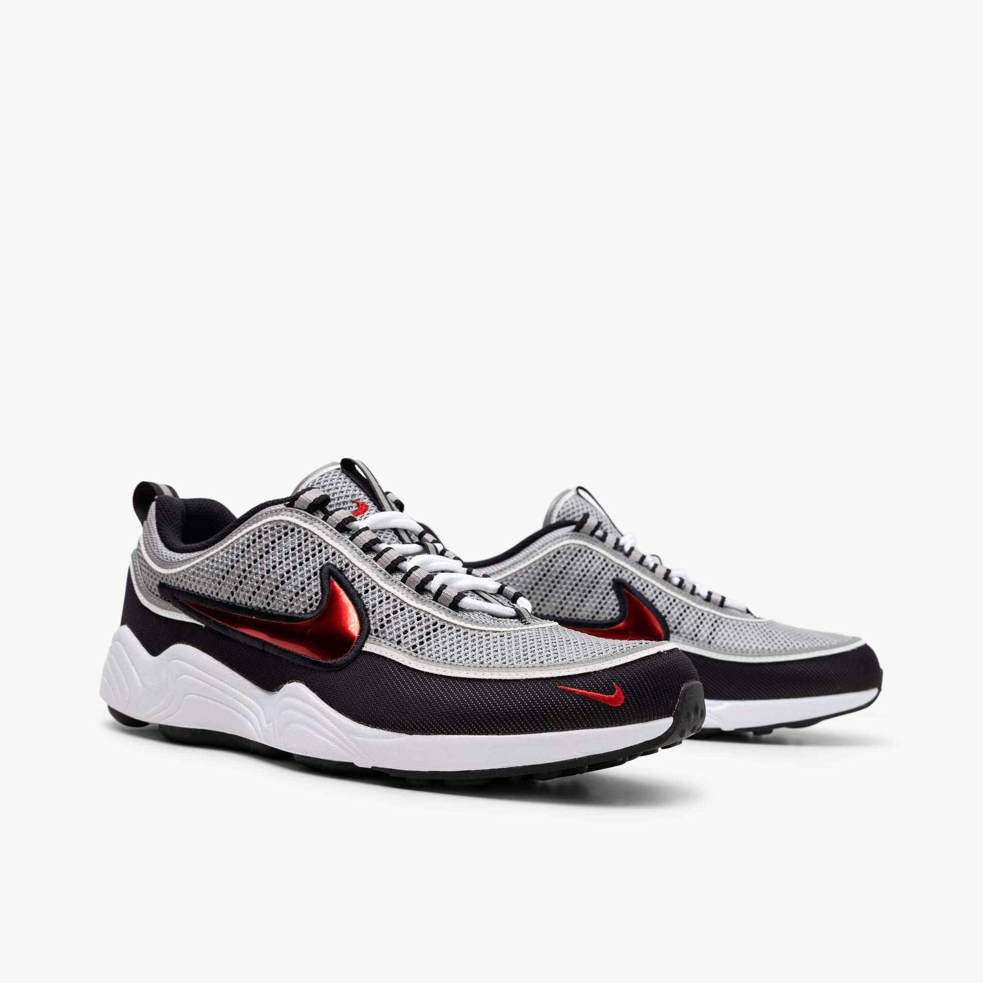 Nike Air Zoom Spiridon SP Metallic Silver / Sport Red – Livestock