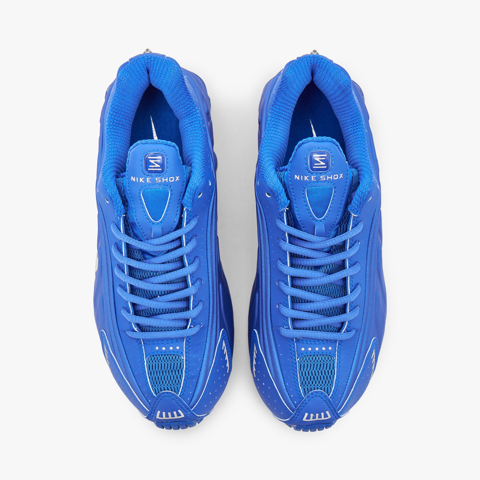 Nike Women s Shox R4 Racer Blue Metallic Silver Livestock