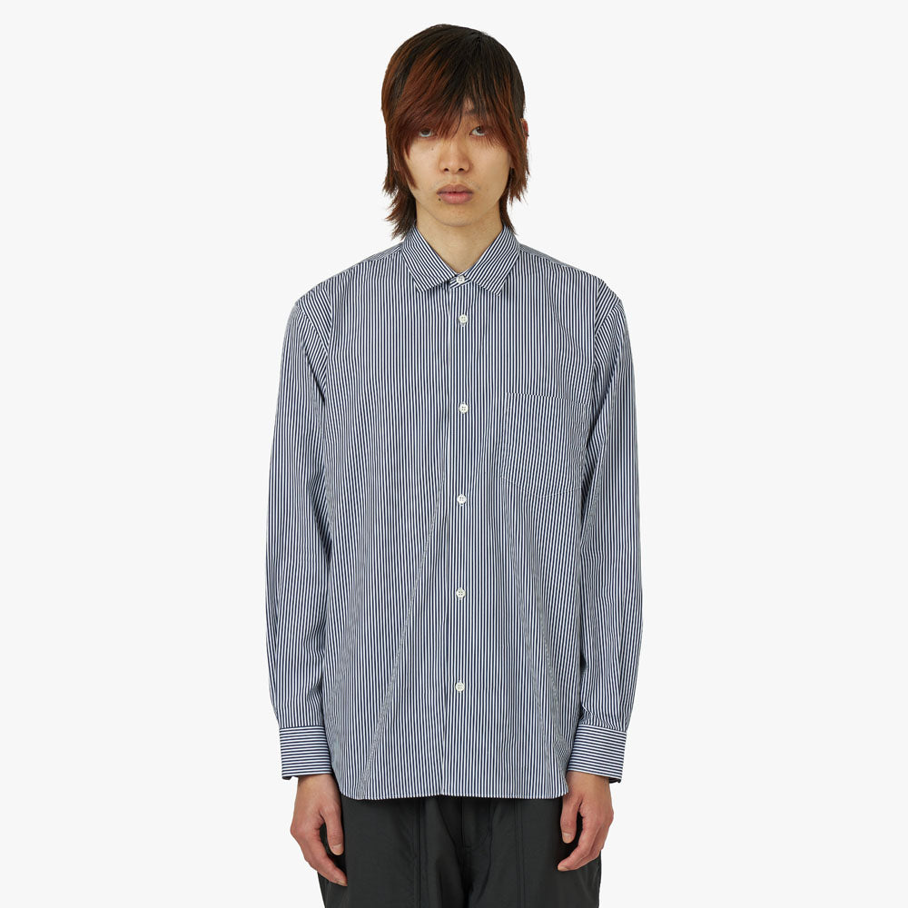 COMME des GARÇONS HOMME Stripe Print Shirt / Blue 1