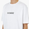 COMME des GARÇONS HOMME - T-shirt en jersey avec points de couture / Blanc 4