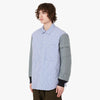 COMME des GARÇONS HOMME Quilted Shirt Jacket White / Blue 2