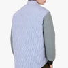 COMME des GARÇONS HOMME Veste chemise matelassée blanc / bleu 5