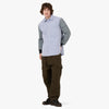 COMME des GARÇONS HOMME Quilted Shirt Jacket White / Blue 7