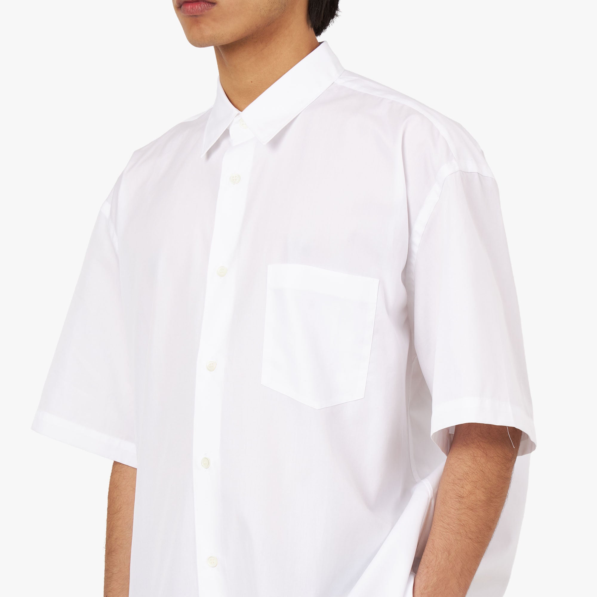 【新作入荷!!】  COMME Livestock – White / Shirt Broad Cotton HOMME GARÇONS des トップス