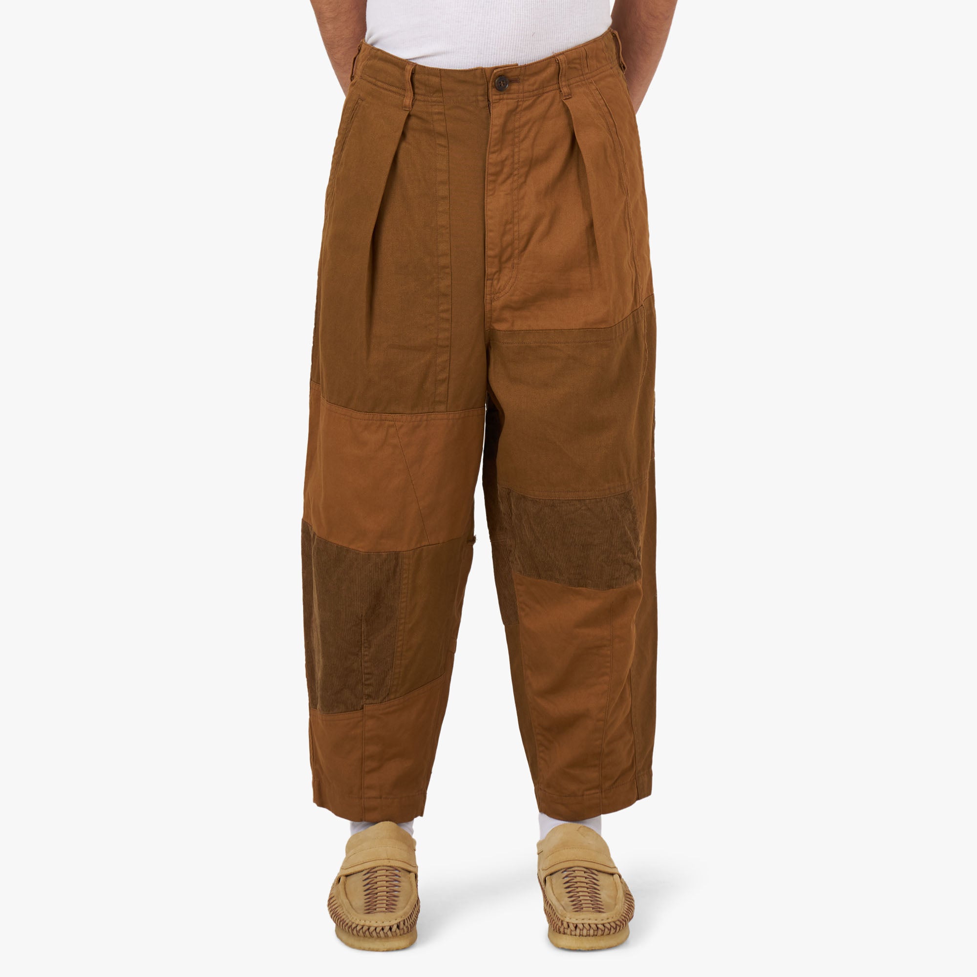 COMME des GARÇONS HOMME Multi Fabric Pants / Beige 1